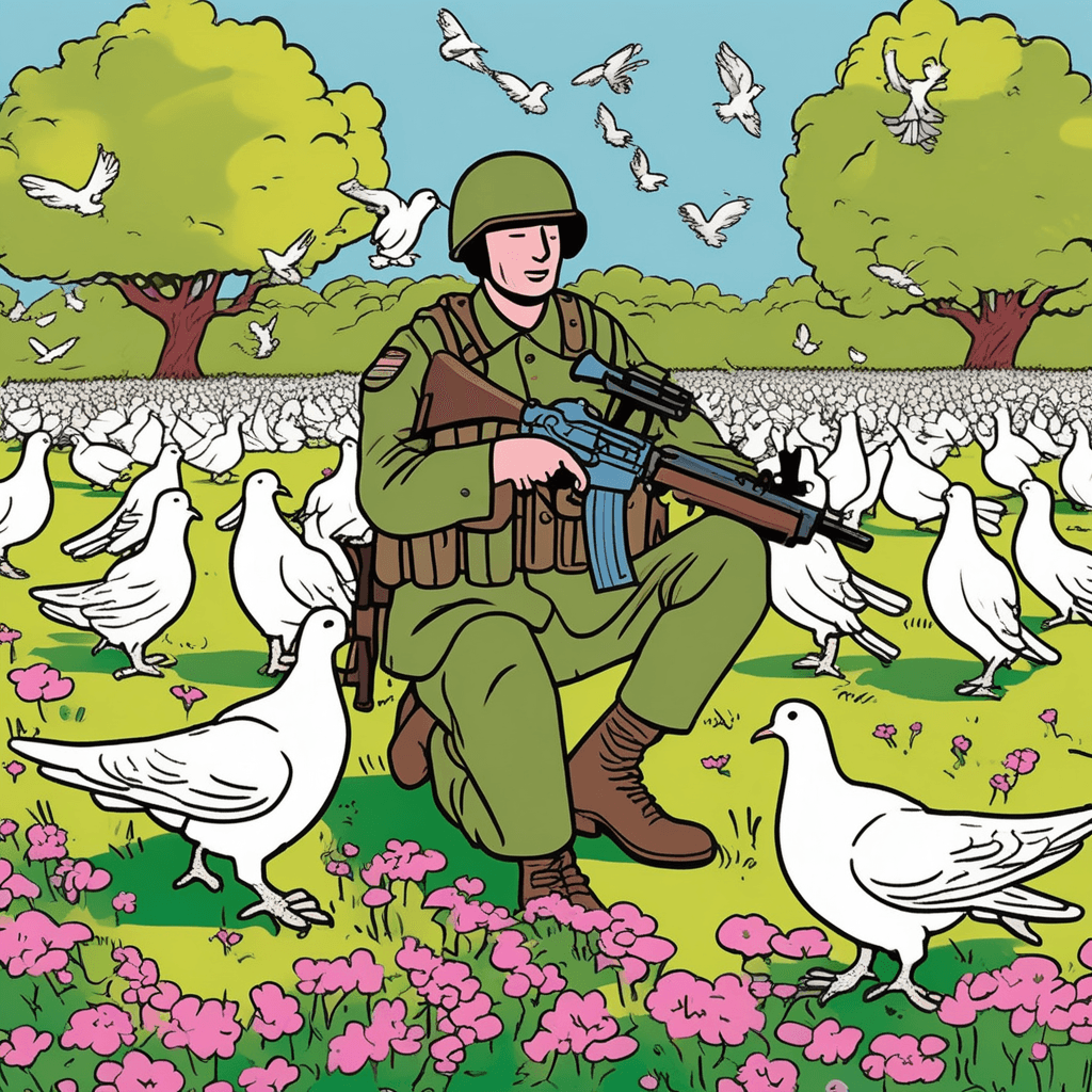 When battles cease, we release true peace.