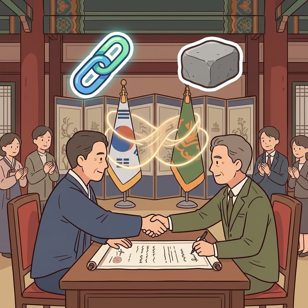 The treaty cemented peace between the two countries after years of conflict. (CONNECT + HARDEN = CEMENT)