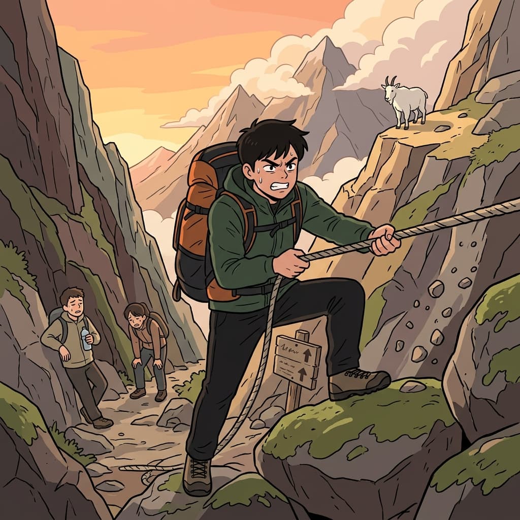 The challenging mountain trail pushed every climber to their limit.