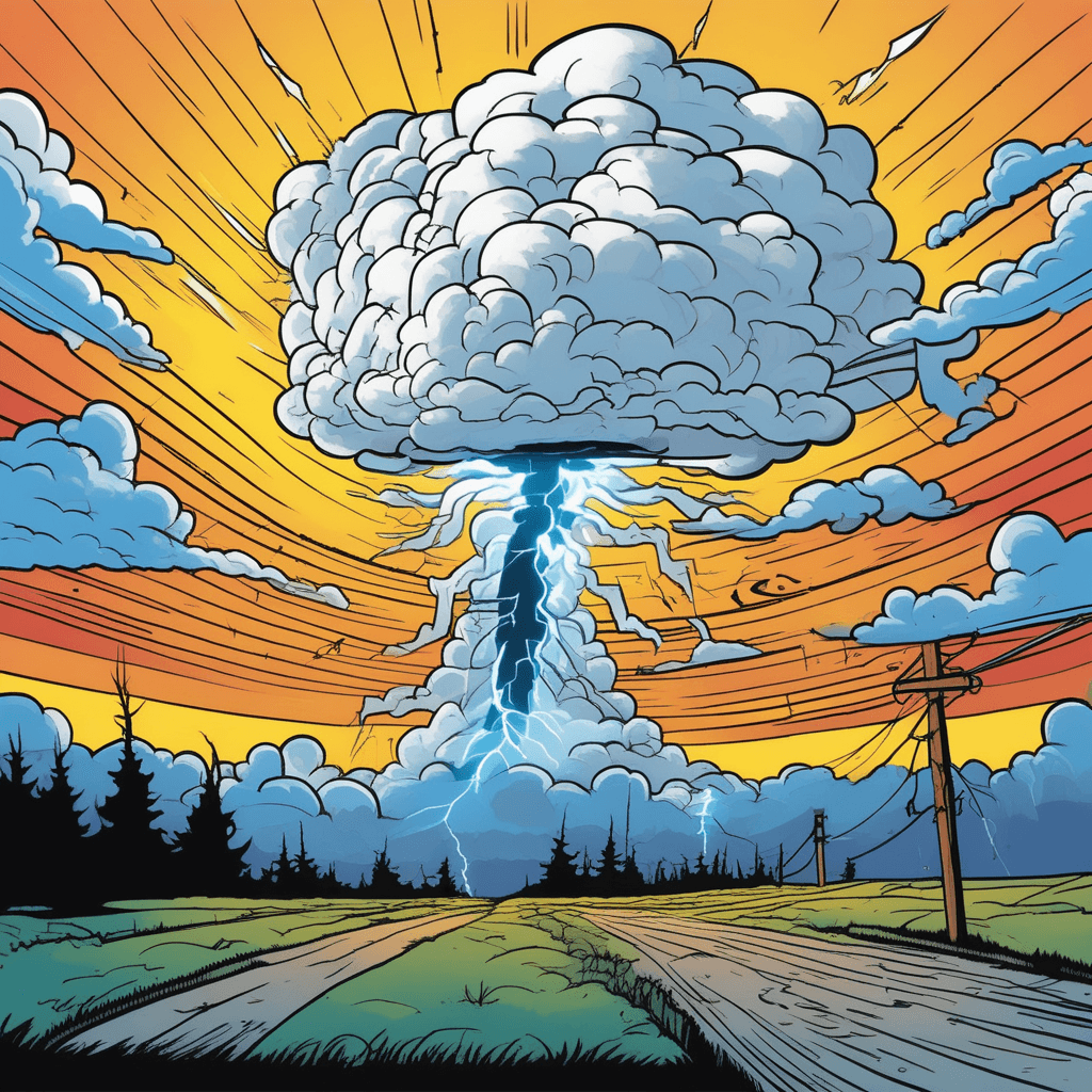 The charged storm barged in and enlarged the electric field!