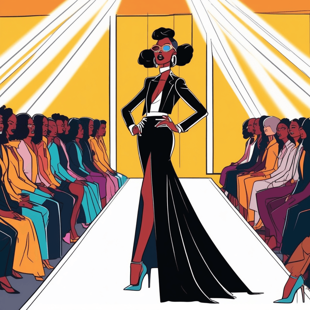 The chic designer looks sleek as she starts to speak!