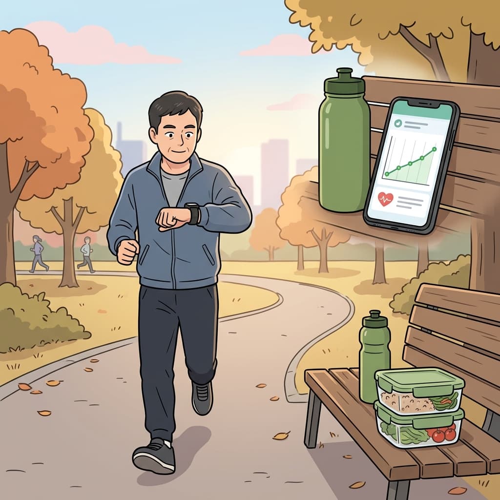 He monitored his cholesterol carefully and kept his health under control through daily discipline.