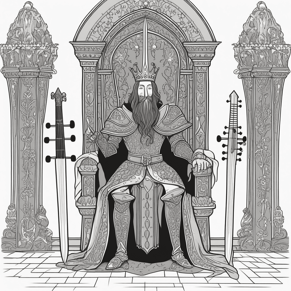 The lord plays chords with his sword!