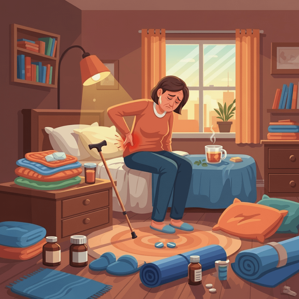 Chronic back pain returns every day.