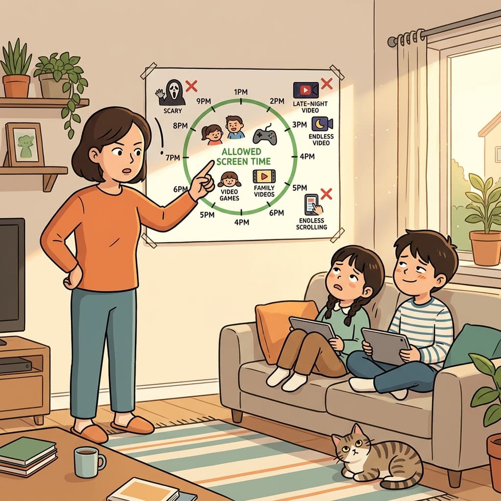 The new policy circumscribes how much screen time kids can have.