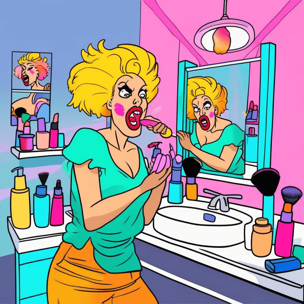 After makeup comes pickup - time for cleanup!