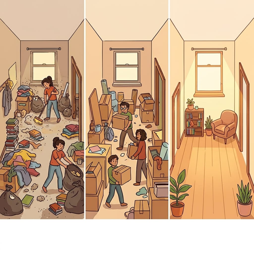 The clearance removed the interference and improved the appearance of the room.