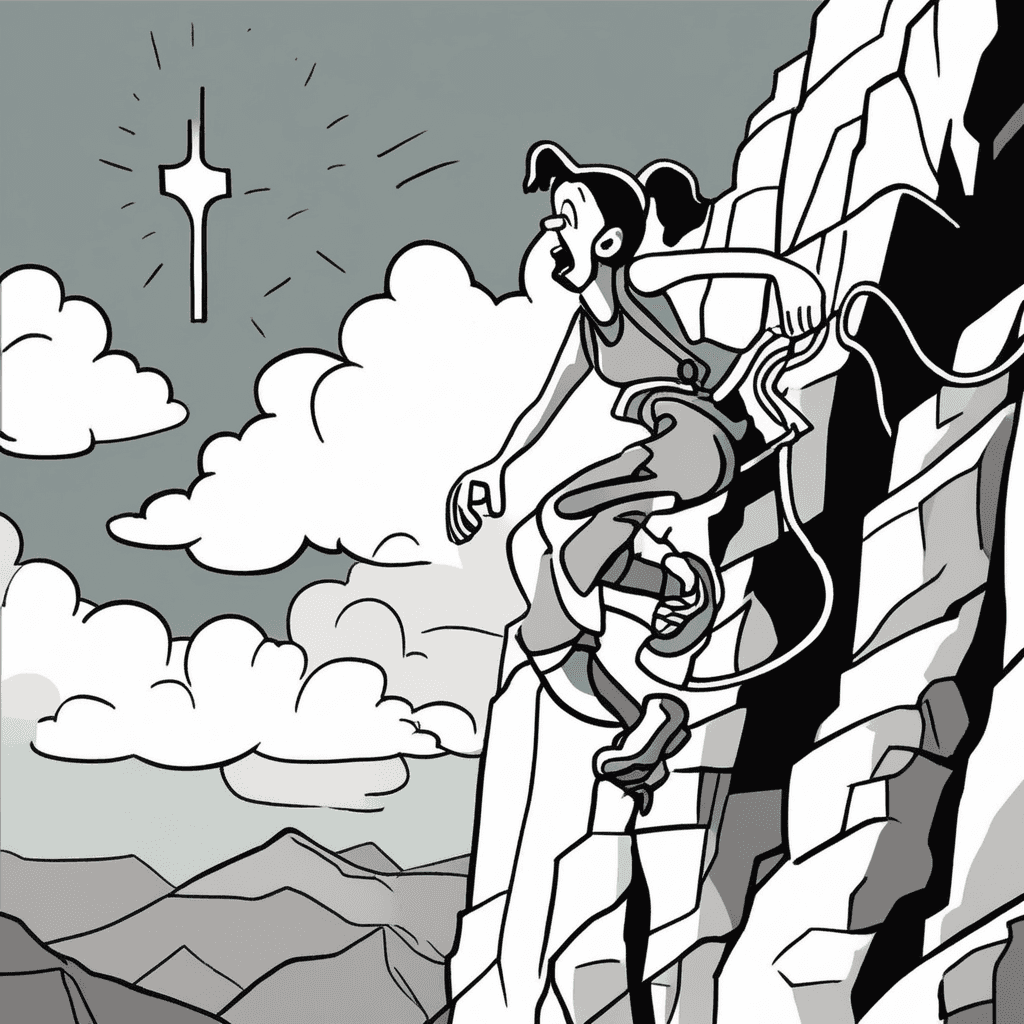 Perfect timing for climbing, with bells chiming!