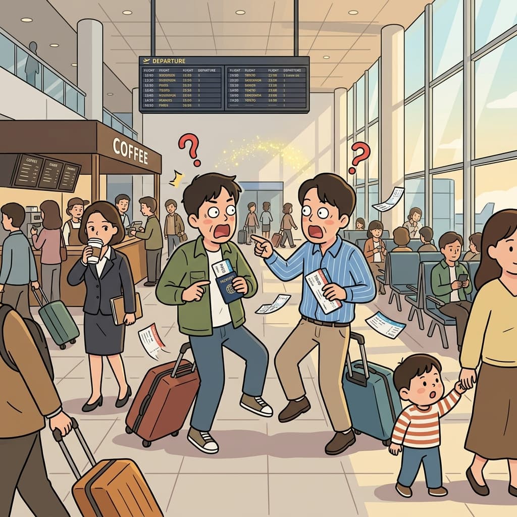 Their coincidental meeting at the airport felt almost like fate.