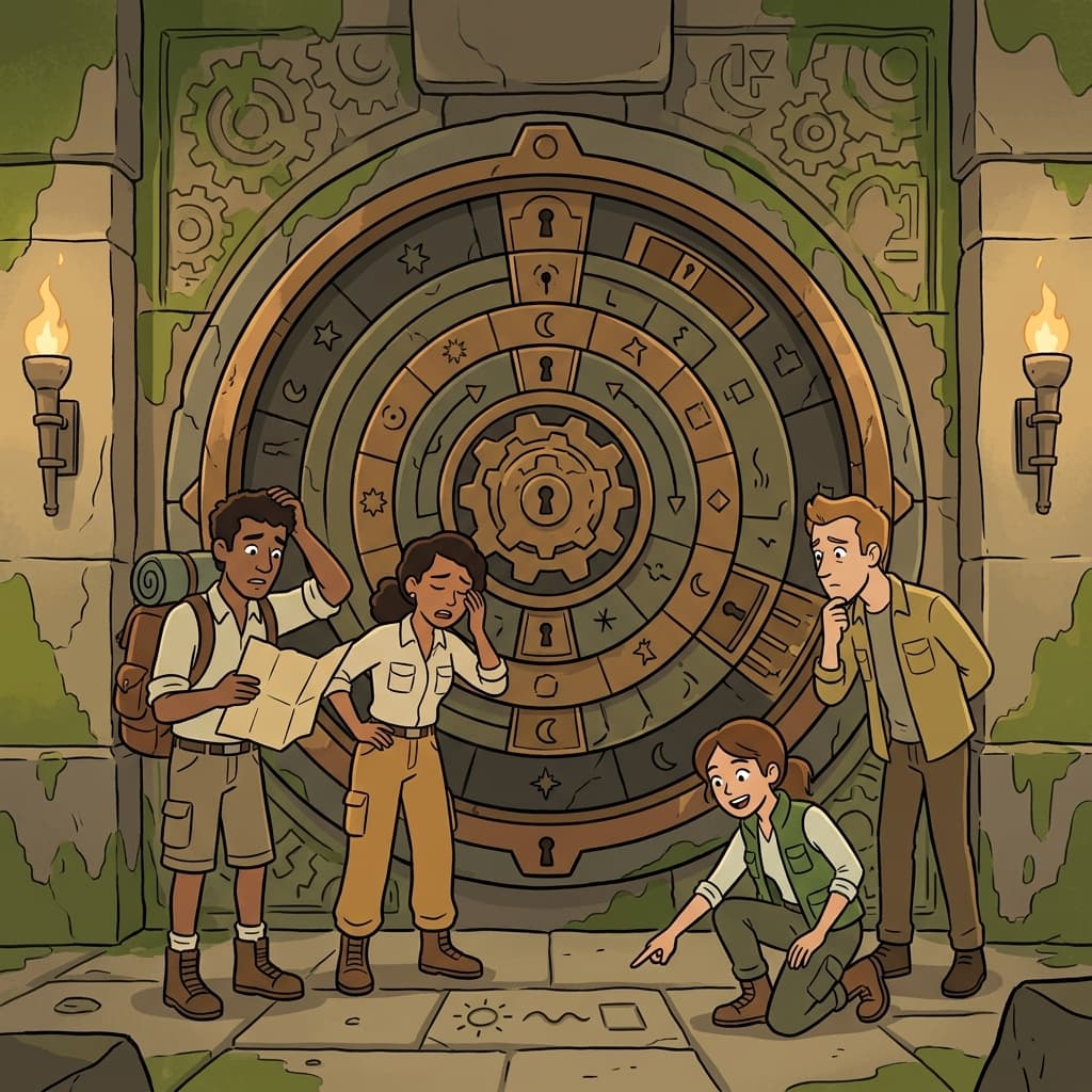 The complex puzzle left everyone perplexed until the next clue was checked.
