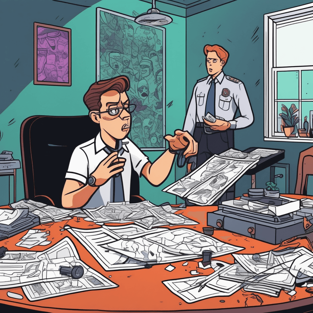 The scene comprised of clues left him surprised - the criminal was disguised!