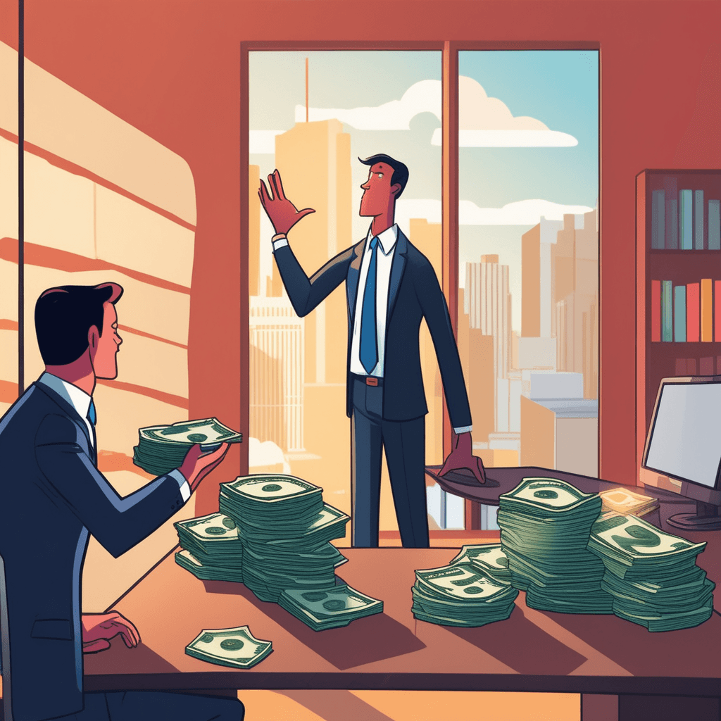 A conflict of interest divides a business executive between personal gain and duty