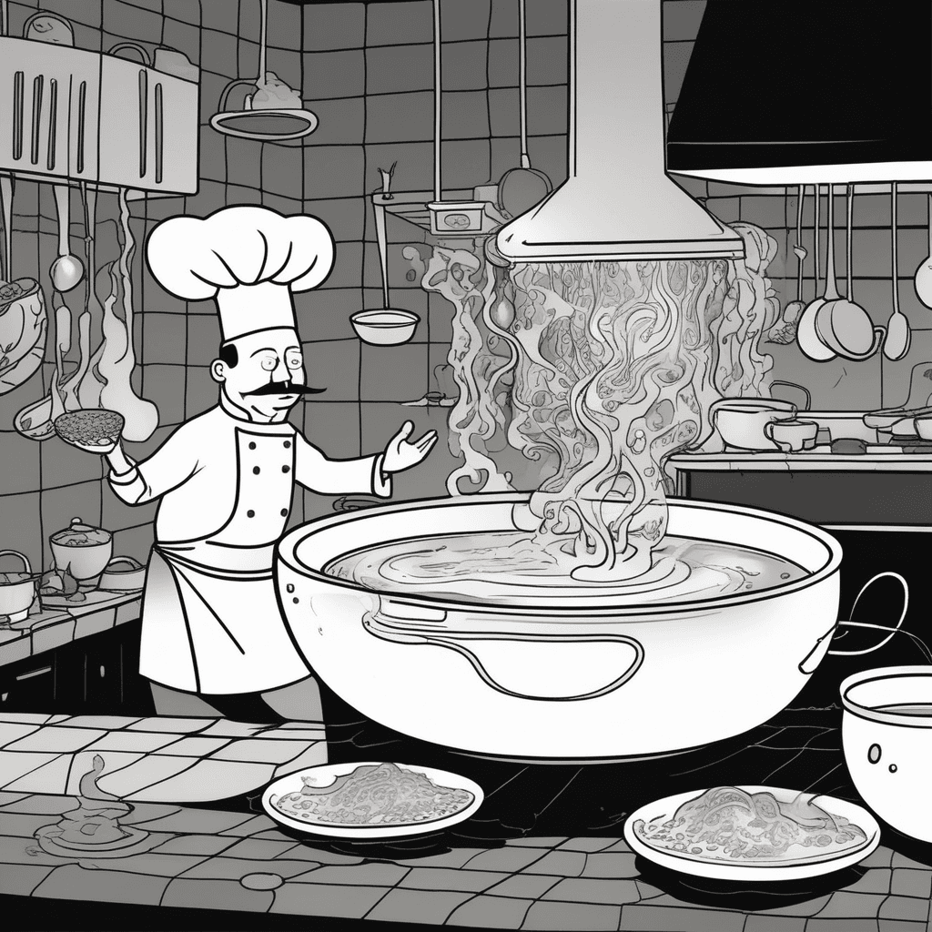 As the soup begins to congeal, surreal patterns reveal!
