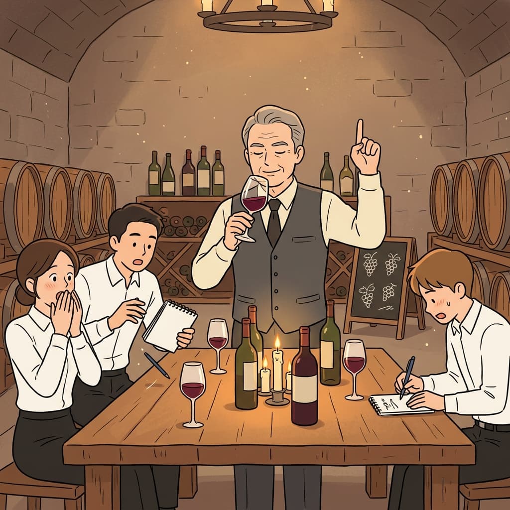 The wine connoisseur swirls his glass and detects the vineyard from a single sip.