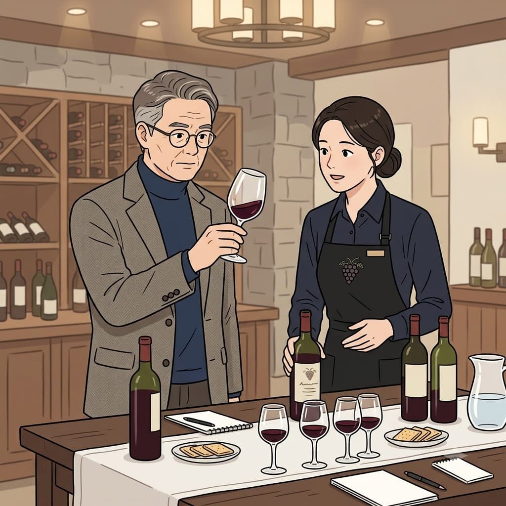 The connoisseur and the sommelier carefully compared the wines before choosing the finest bottle.