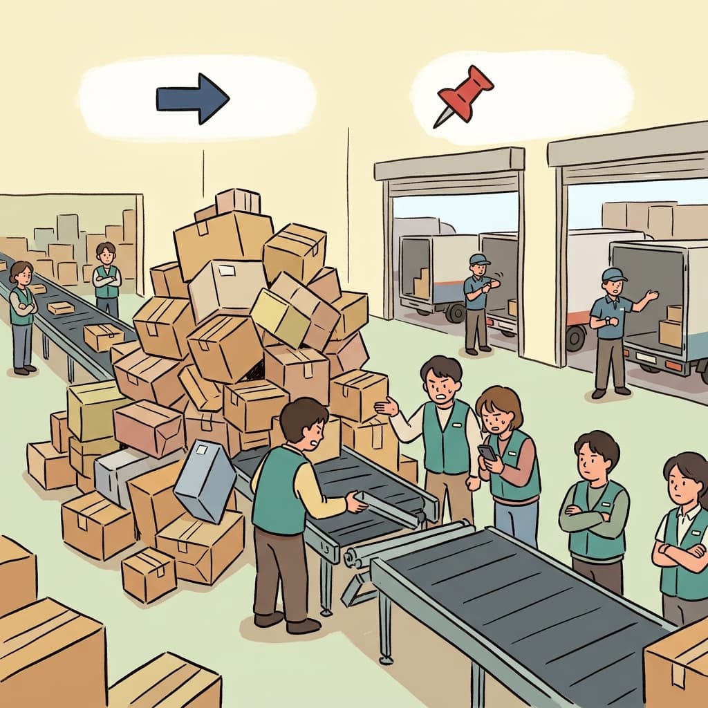 The conveyor belt broke down; consequently, every delivery was delayed. (➡️ Cause + 📌 Result → Consequently)
