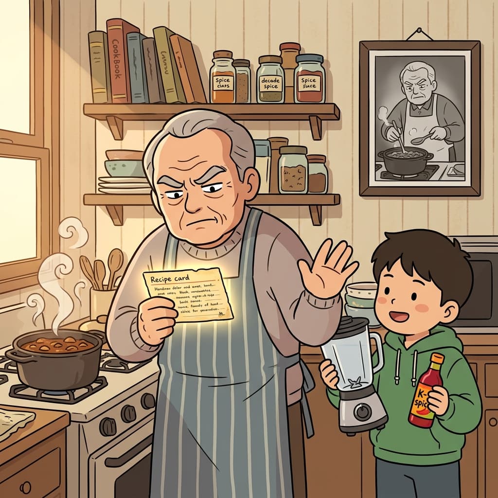 His grandfather kept a conservative approach, refusing to change the old family recipe.
