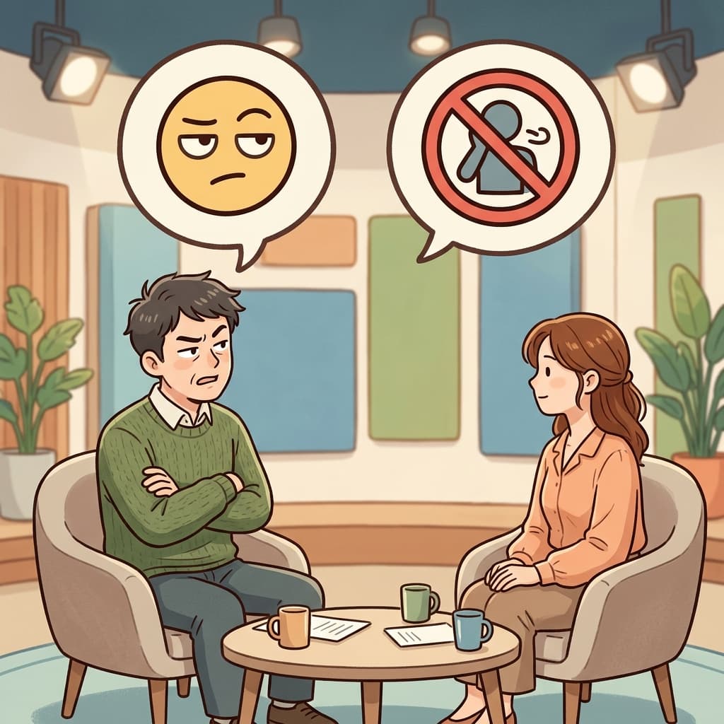 The critic sounded contemptuous during the interview. (😒 Look Down On + 🚫 No Respect → Contemptuous)