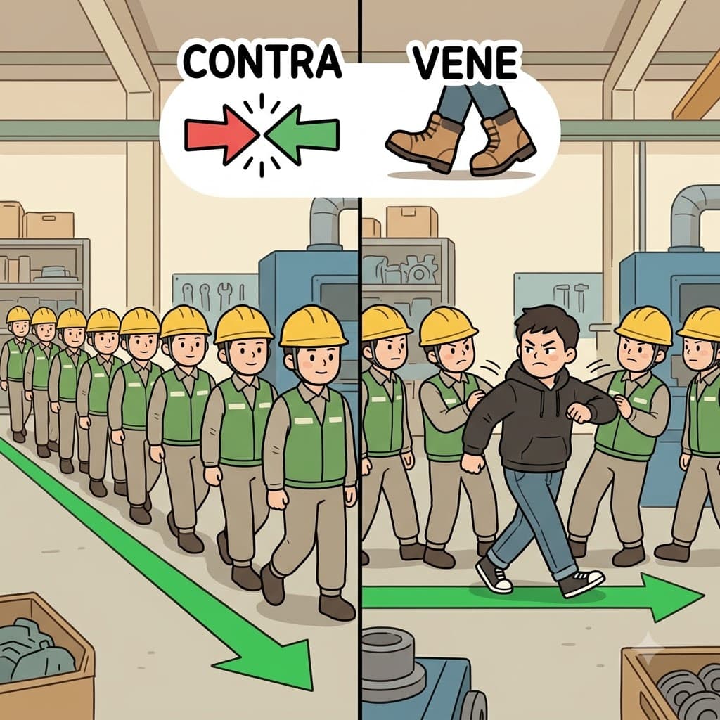 CONTRA(against) + VENE(come) — by deciding to VENE(come) directly CONTRA(against) the clear safety guidelines, the arrogant worker contravened company policy.