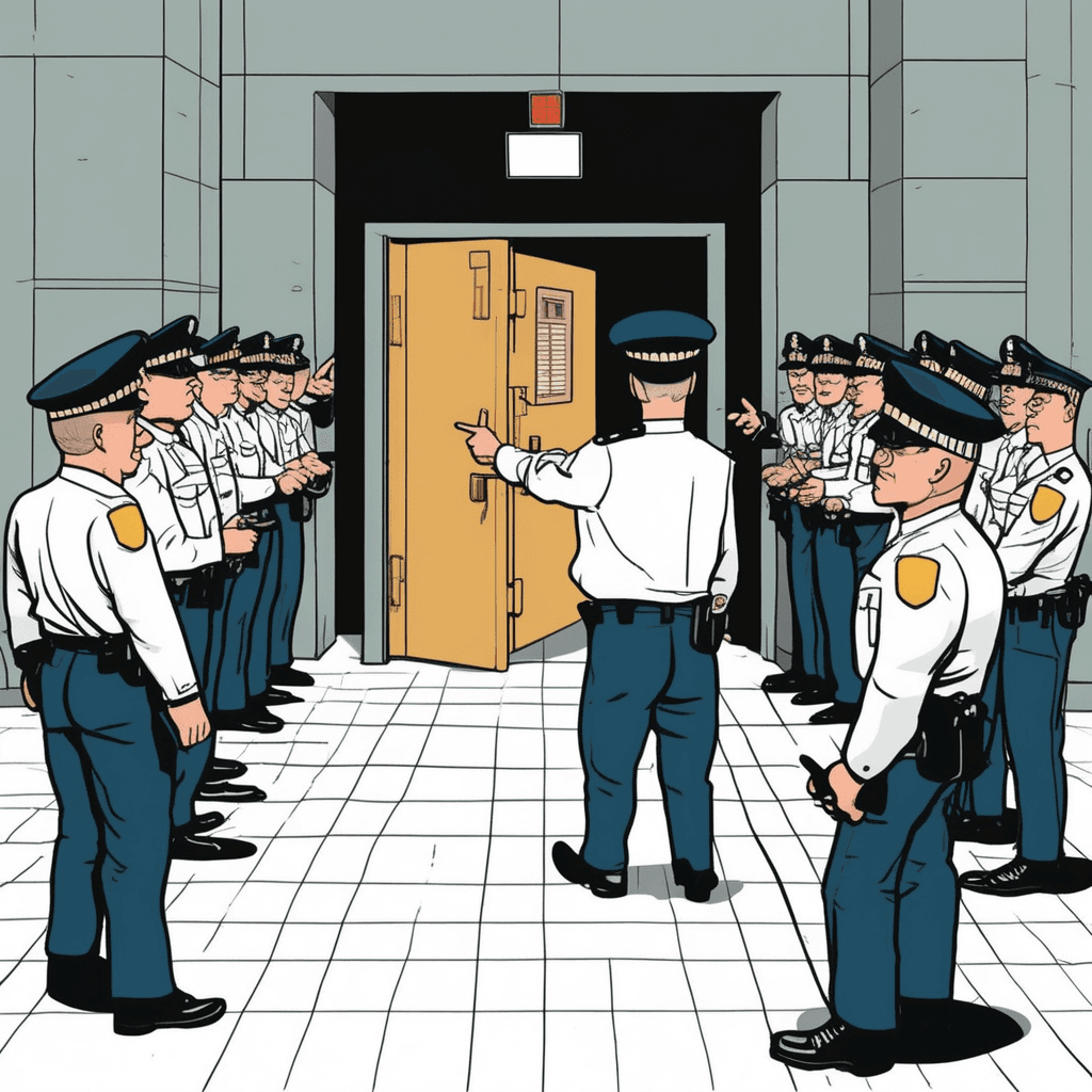 Warden Gordon sets up the cordon!