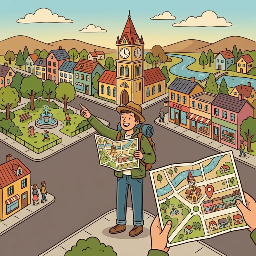 The roads changed correspondingly as the map was updated.
