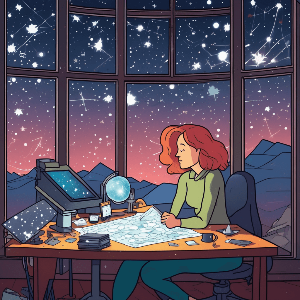 Countless stars shine doubtless in the cloudless sky!
