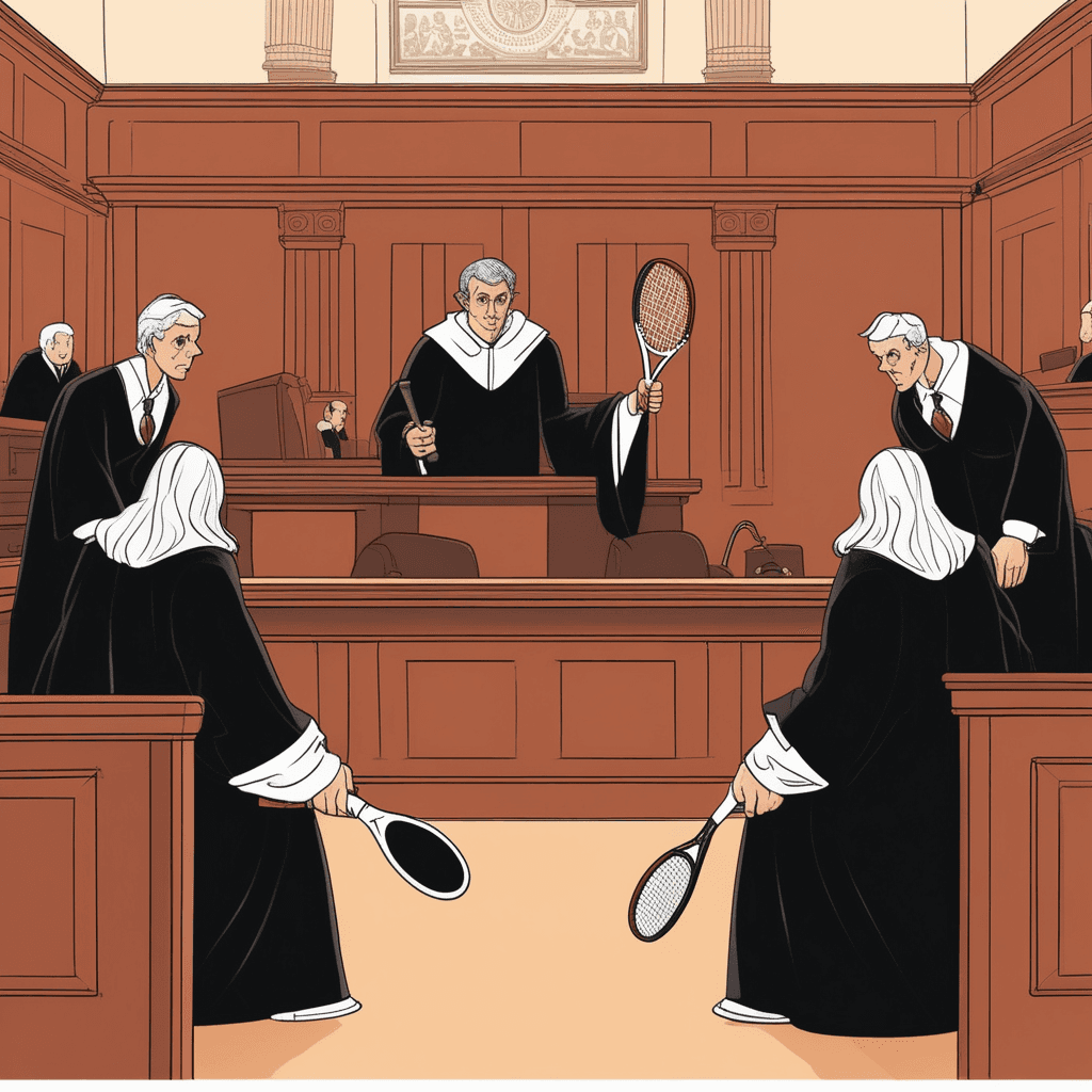 Turn the court into a sport, make justice short!