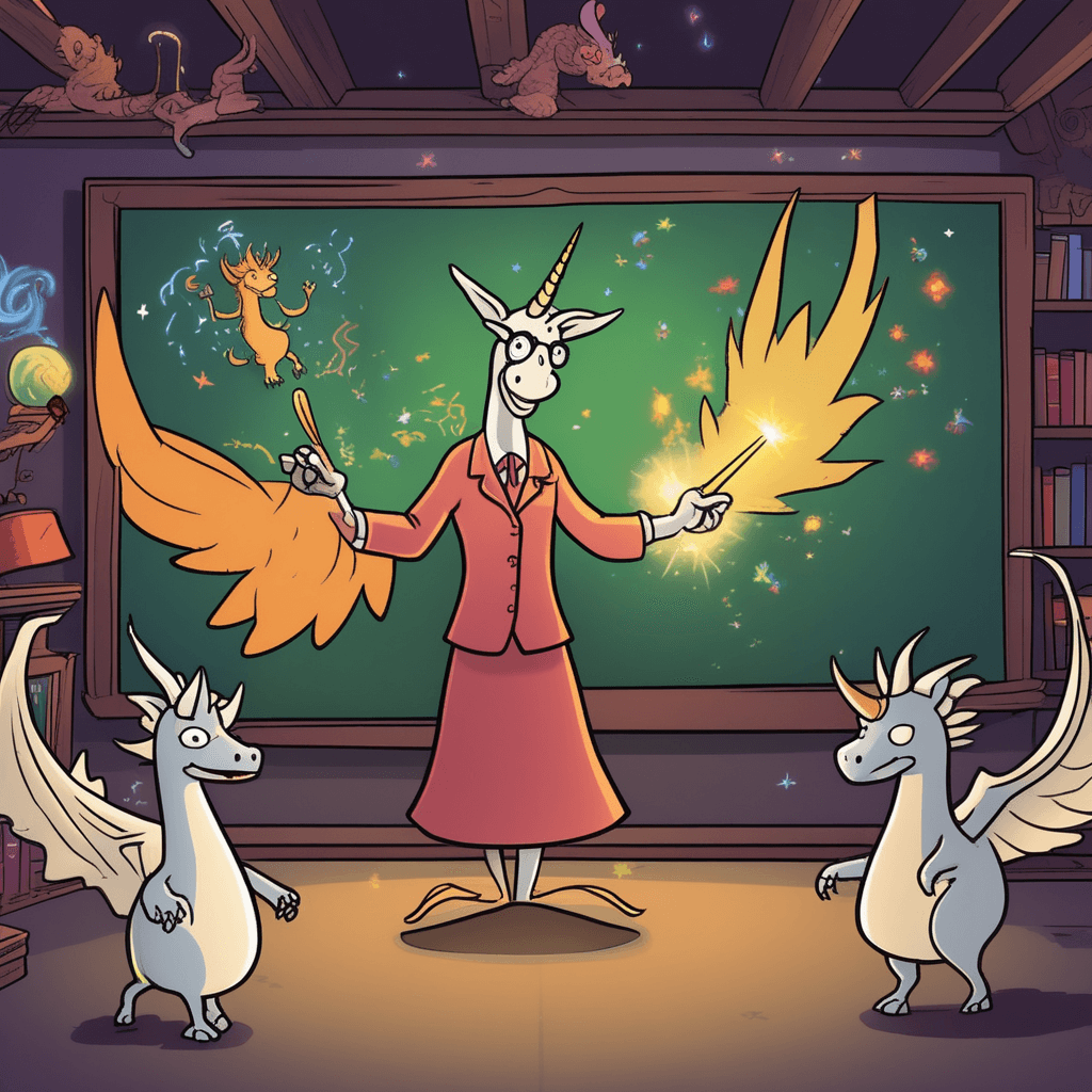 The teacher explains each creature's feature!