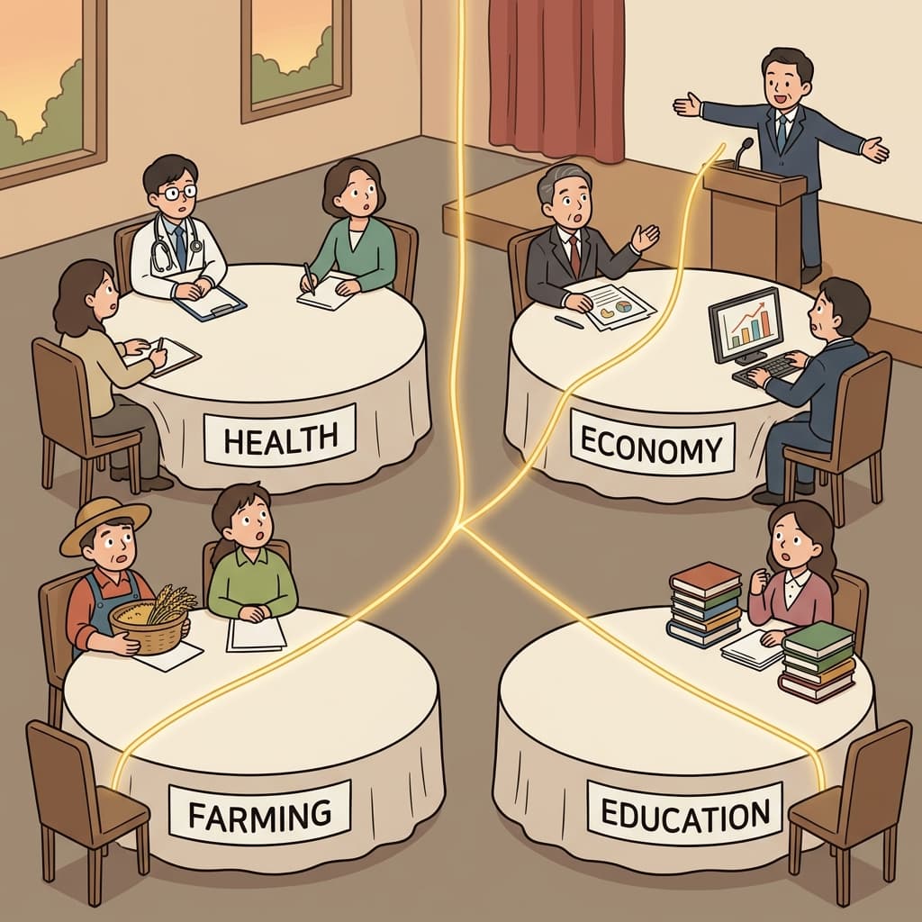 Climate change is a cross-cutting issue that touches health, economy, and farming alike.