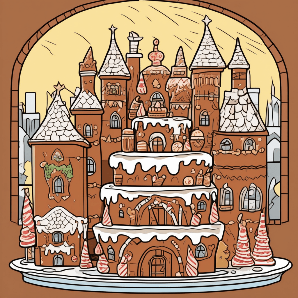 Crown-shaped top, town-shaped middle, brown-shaped base - a royal feast!
