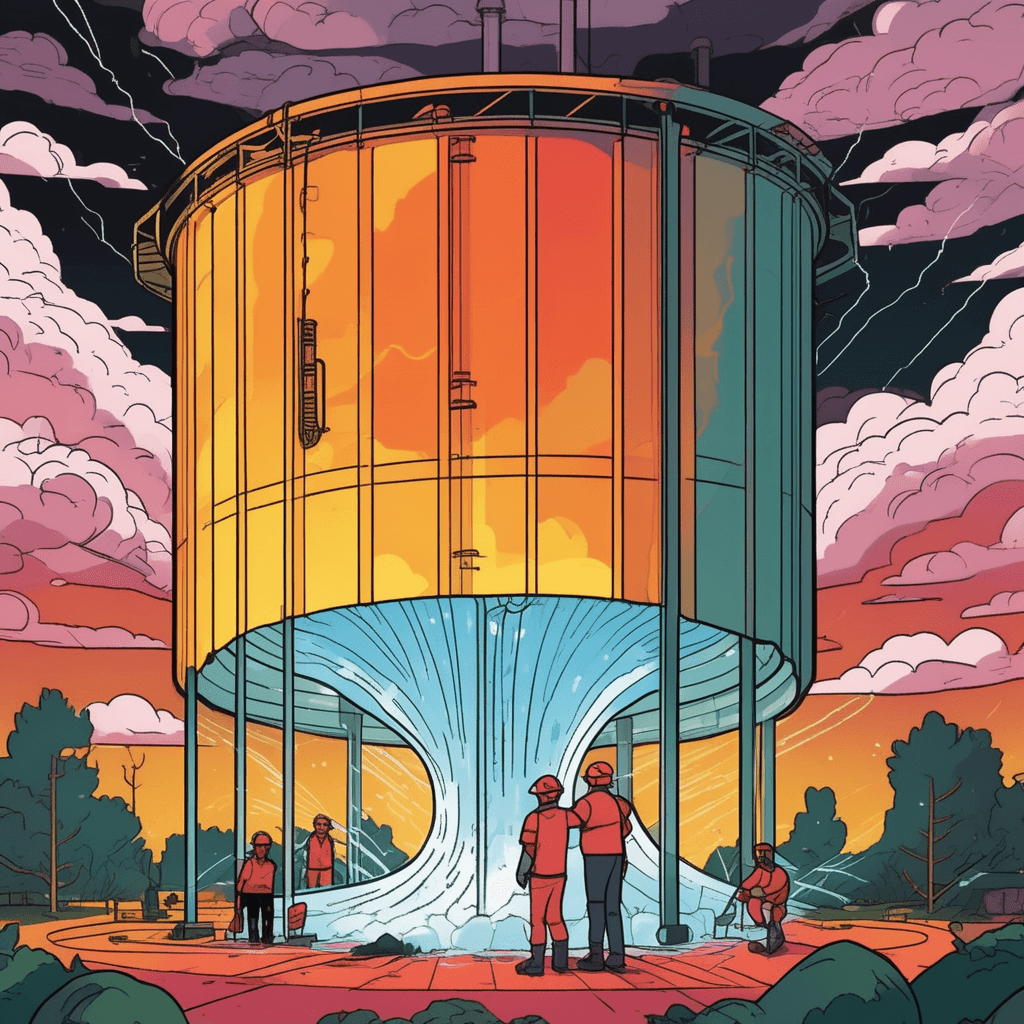The cylinder-shaped shelter becomes home to every helper!