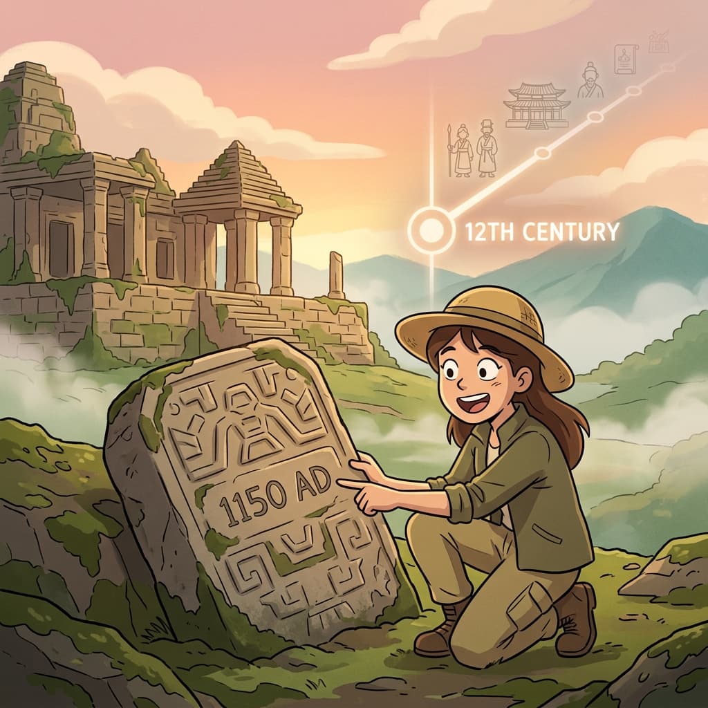 These temple ruins date from the 12th century, still standing proudly today.