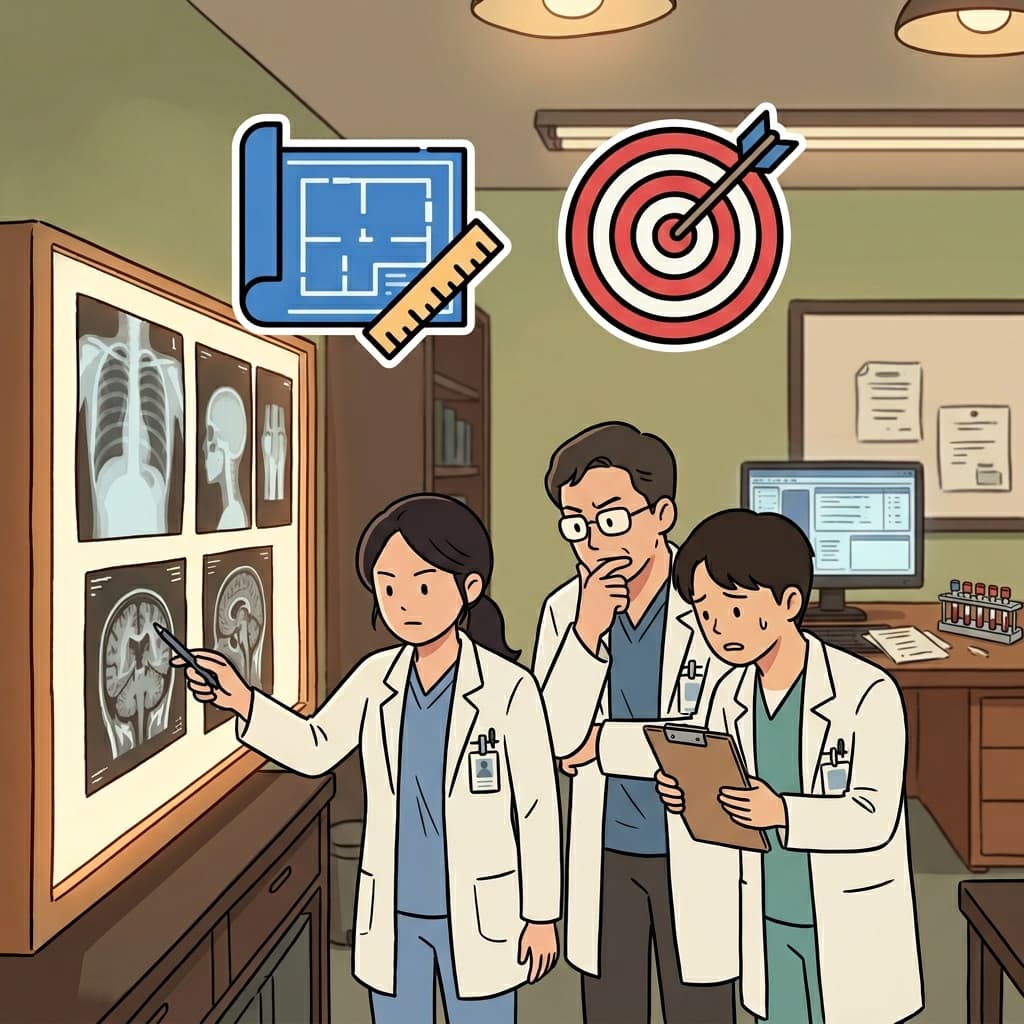 Doctors could not make a definite diagnosis until the final test results arrived. (DEFINE + EXACT = DEFINITE)