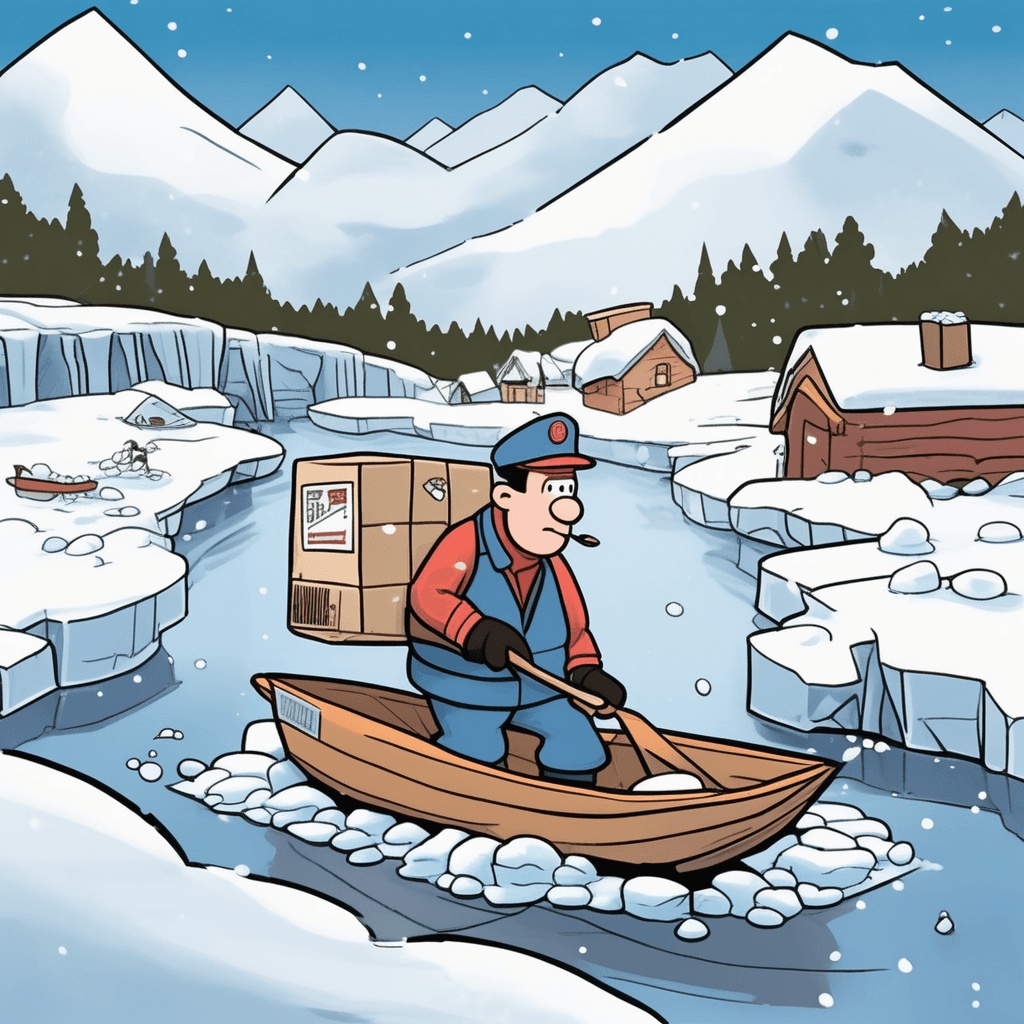 Deliver across the river, even when you shiver!
