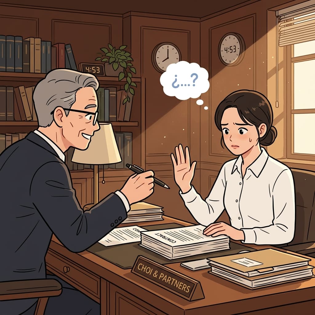 The junior lawyer began to demur when asked to sign the shady contract.