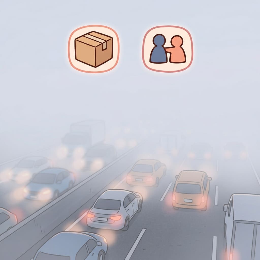 The fog's density reduced visibility to only a few meters. (📦 Packed + 📏 Amount → Density)