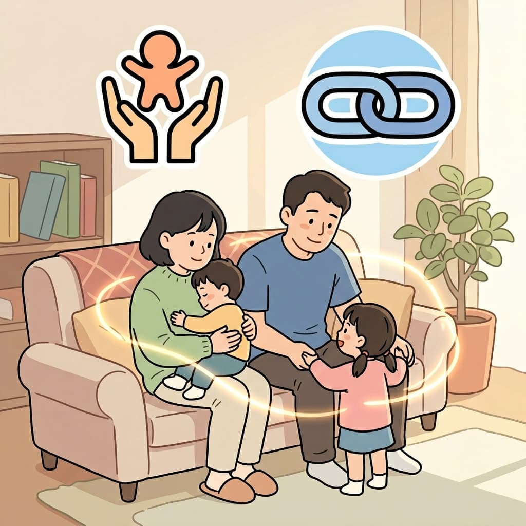 Children are dependent on their parents for support and care. (RELY + CONNECTION = DEPENDENT)