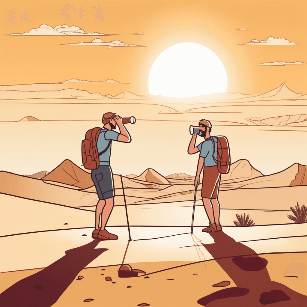 Vast dry land with little water