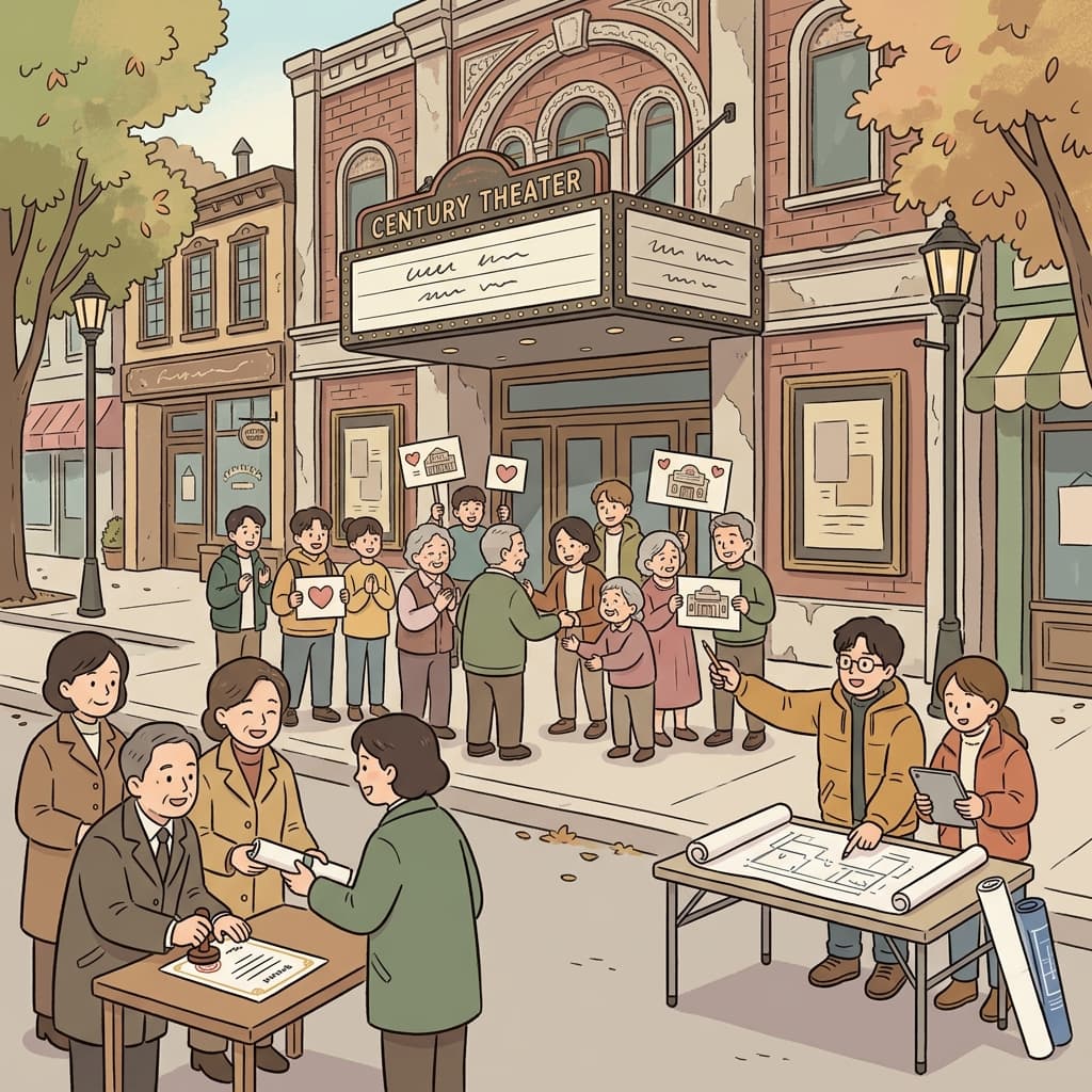 They deserved to preserve the historic theater, so the city reserved money for its restoration.