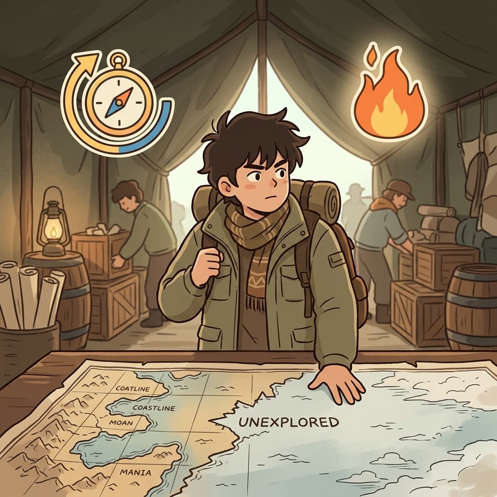 The explorer's desire for discovery led him into uncharted lands. (STRONG WANT + INNER FIRE = DESIRE)