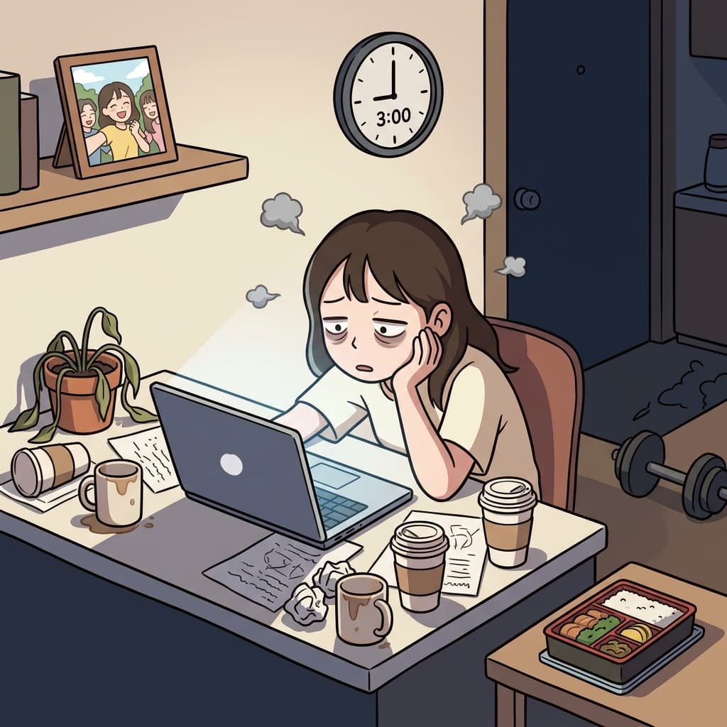 Skipping sleep for weeks was a serious detriment to her health.