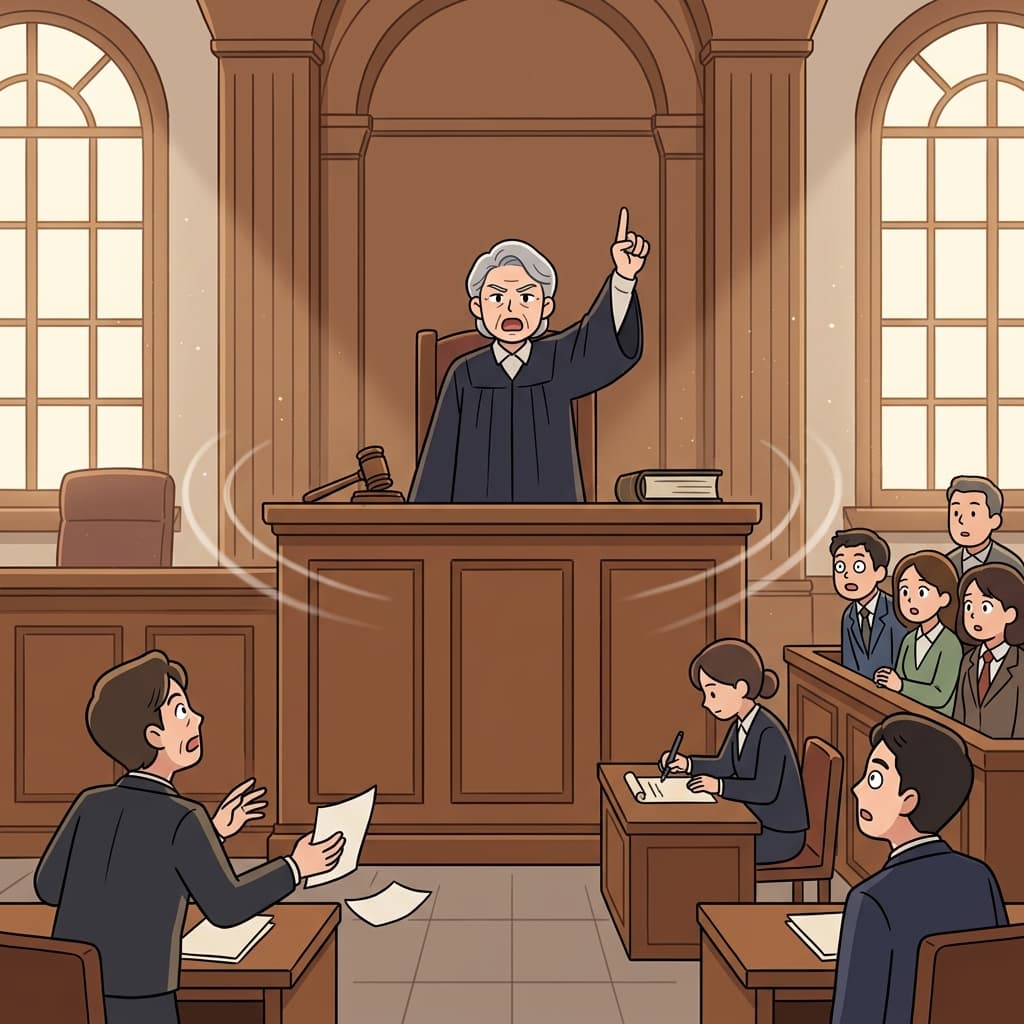 The judge's dictum silenced the entire courtroom in an instant.