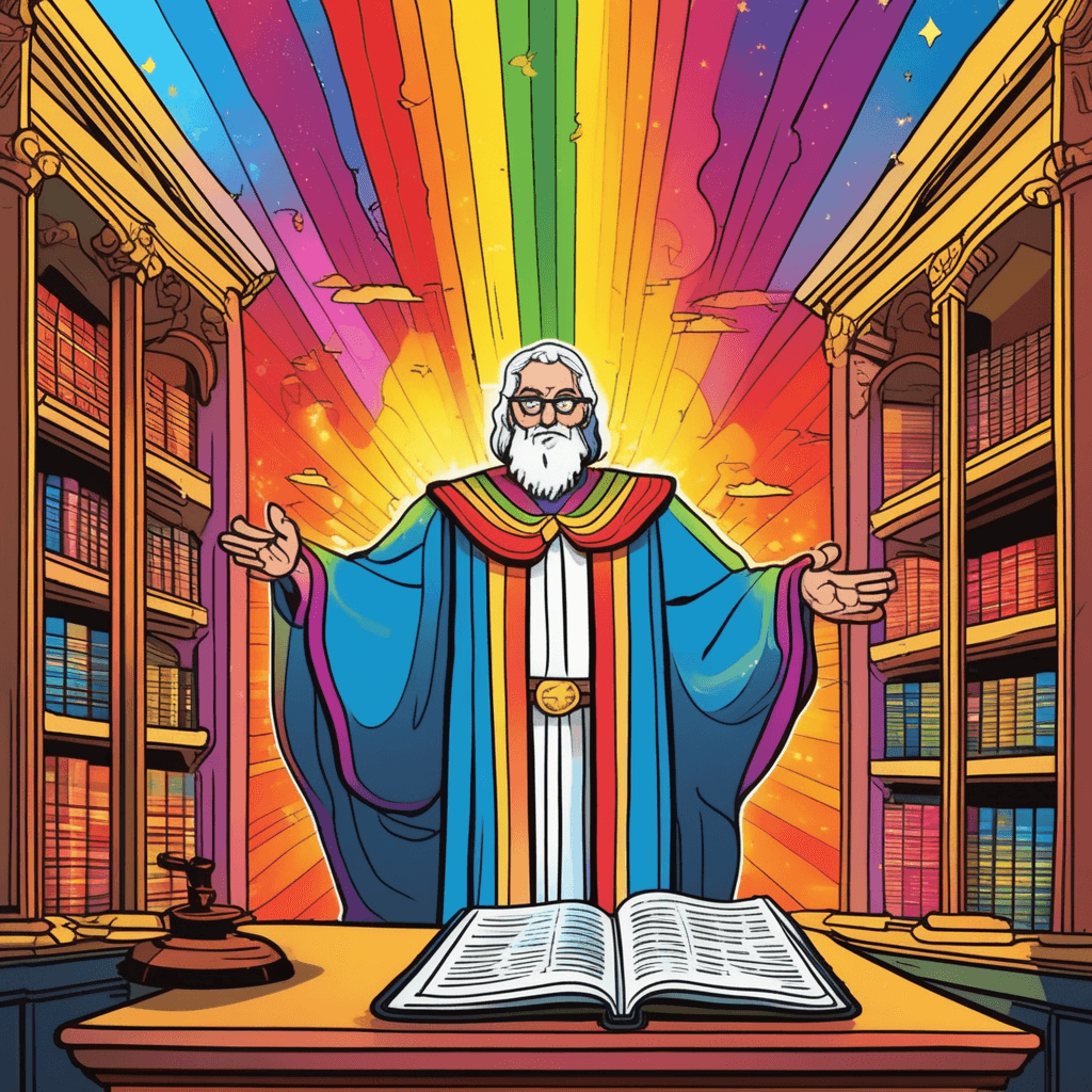 Across wisdom's spectrum, he delivers his dictum!