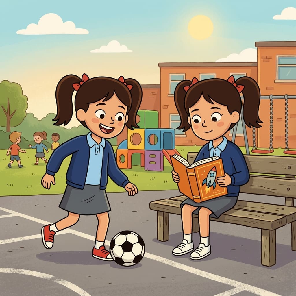 The twins looked similar, but their personalities differed greatly.
