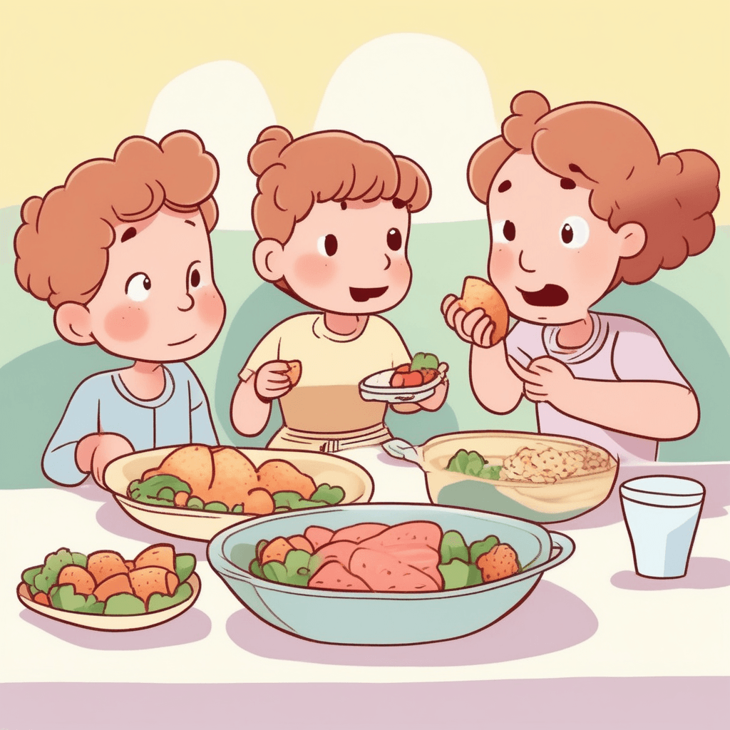 to start eating food with enthusiasm