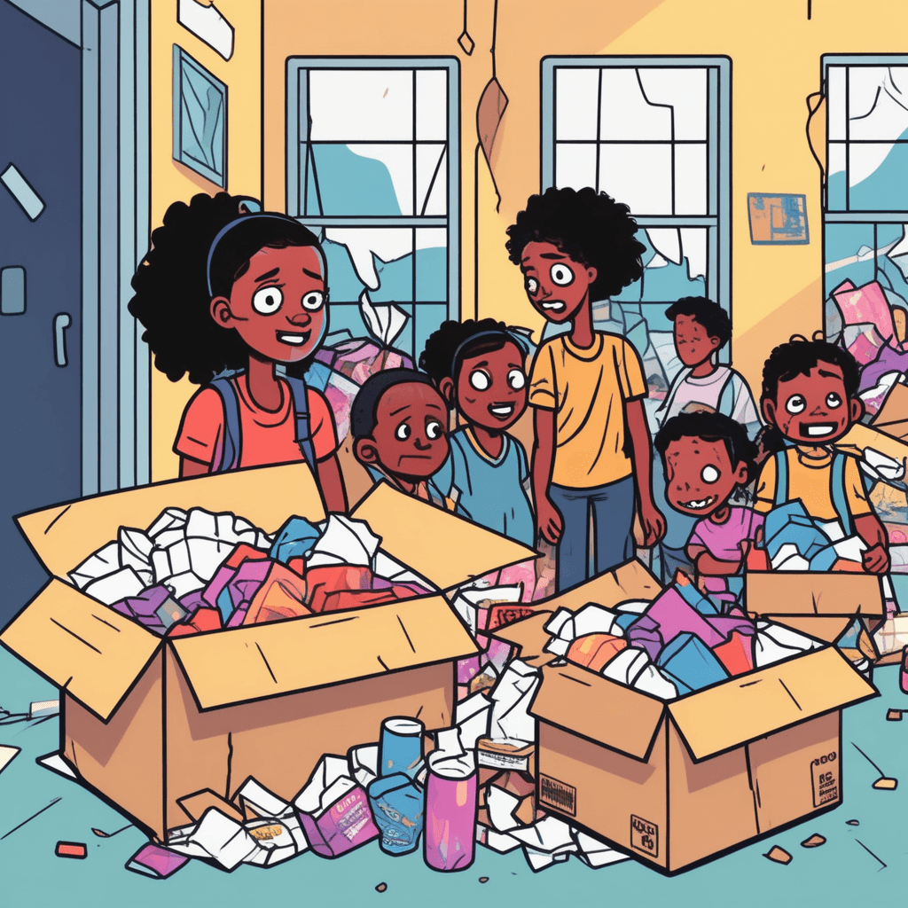 Even damaged packages bring hope to the disadvantaged!