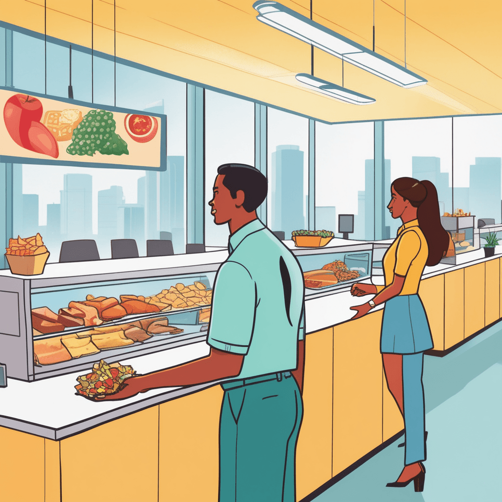 A discretionary choice as an employee selects their preferred snack option freely