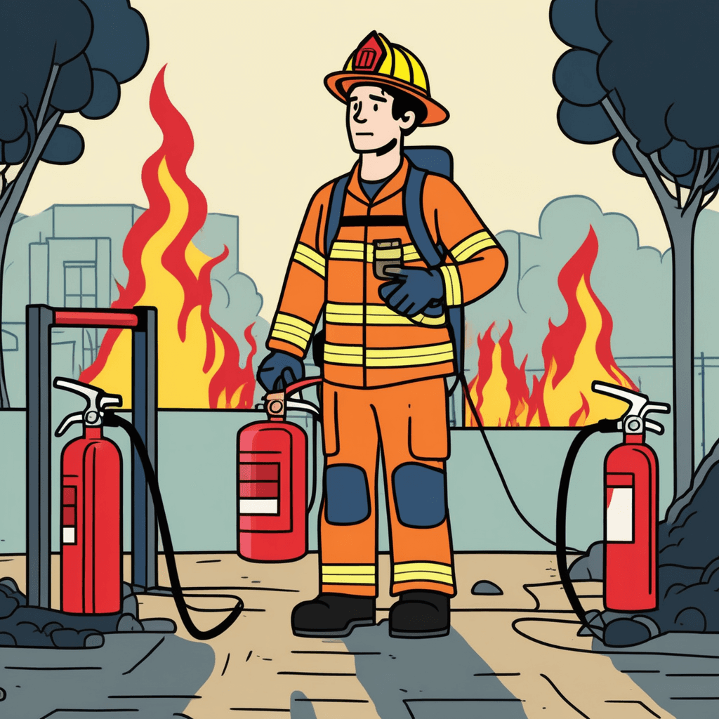 Distinguish between the tools, extinguish the flames, and finish the mission!