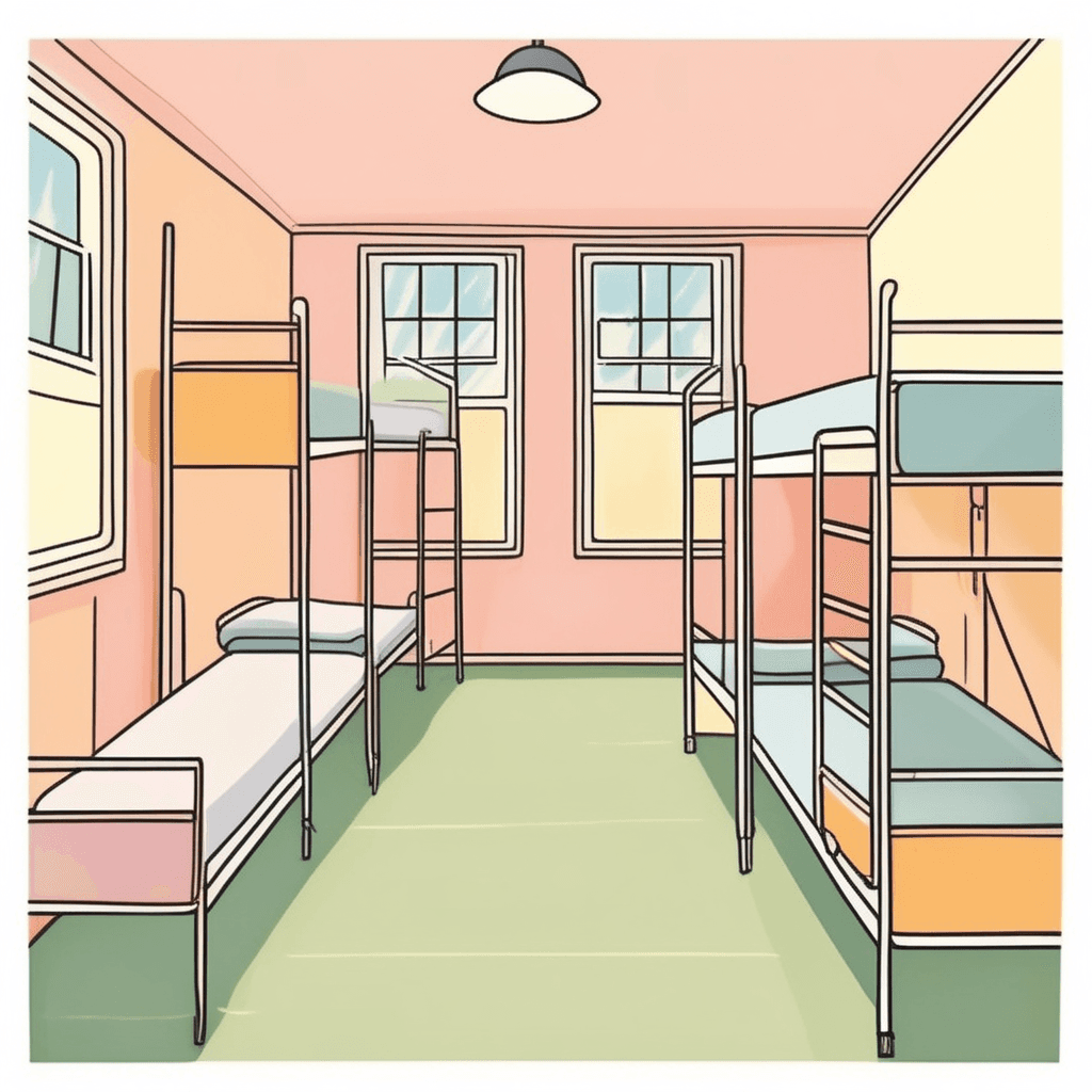 a building or part of a building providing sleeping accommodation for students at a school or college