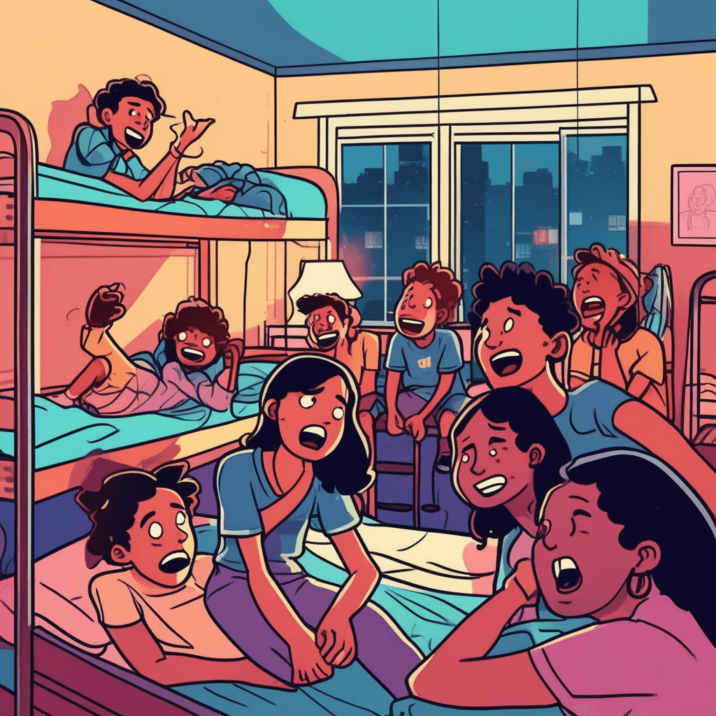 In the dormitory, a good story melts away every worry!